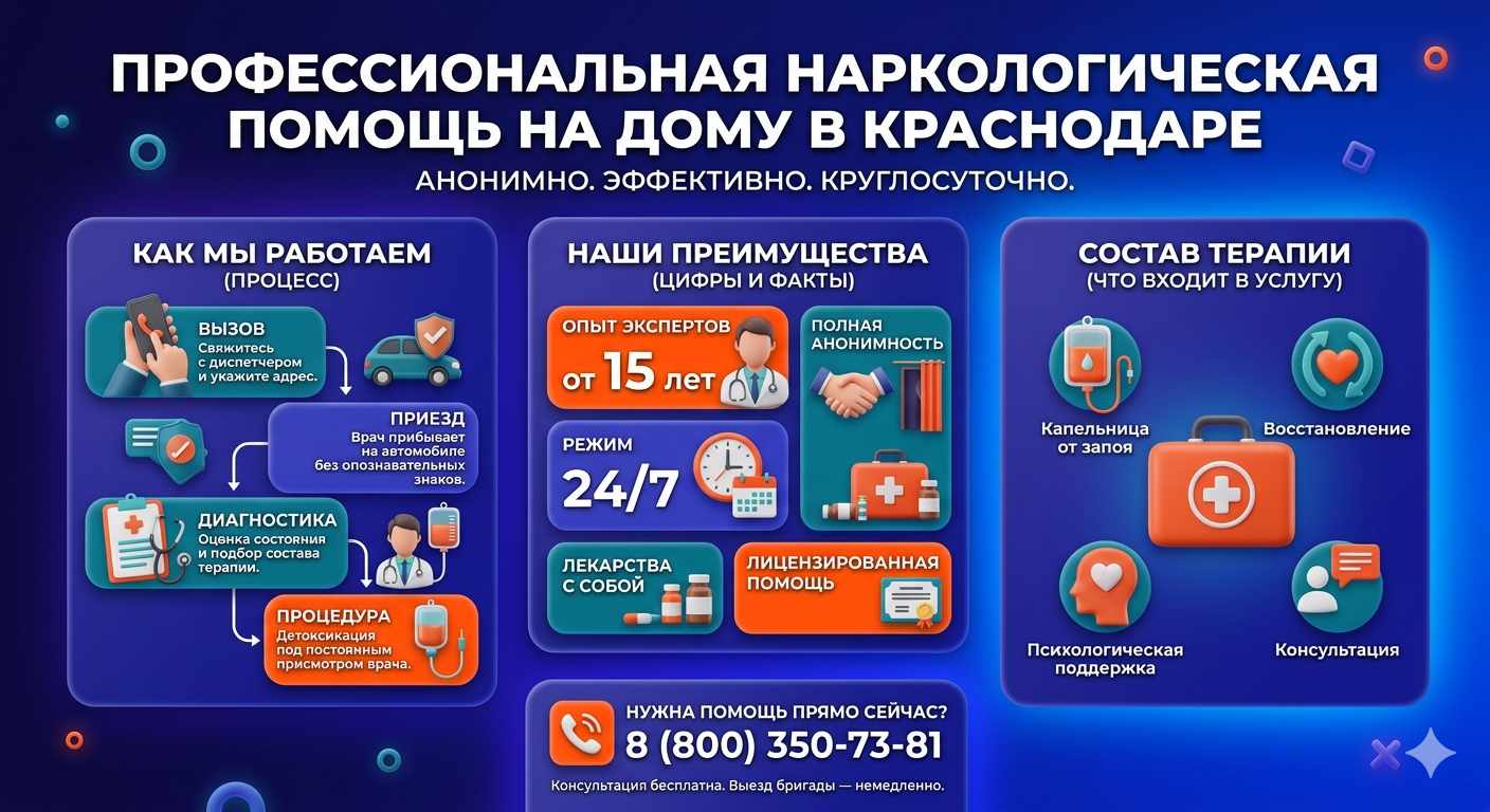 Инфографика о принципах лечения алкоголизма на дому в городе Бавлы: этапы вызова нарколога, преимущества анонимной детоксикации и состав медицинской помощи.